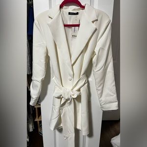 White blazer dress